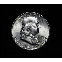 1953-d Franklin Half Dollar 50c Grades Select Uncirculated ms63