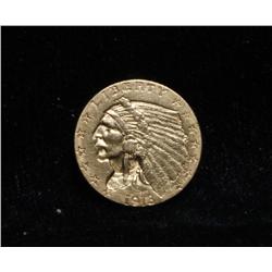 1913-p $2 1/2 Gold Indian Grades Choice Uncirculated ms64