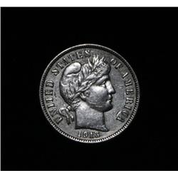 1913-p Barber Dime 10c Grades au55