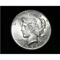 1926-p Peace Dollar Grades Gem Uncirculated ms64++PQ   VAM 6 Doubled Olive Branches   Rarity 5