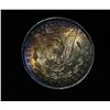 Image 2 : ***RARE  1881-o rainbow toned Morgan Dollar grades gem uncirculated ms65  RARE***