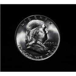 1950-d Franklin 50c Grades Choice Uncirculated ms64 FBL