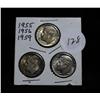 Image 1 : Private consignment - This lot is 3 Roosevelt dimes, 1955-p, 1956-p, 1959-p