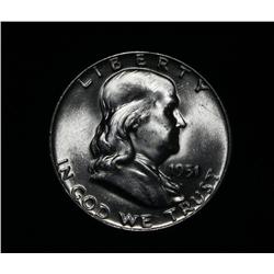 1951-p Franklin Half Dollar 50c Grades Gem Uncirculated ms65