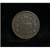 Image 1 : 1867 Two Cent Piece 2c Grades xf40