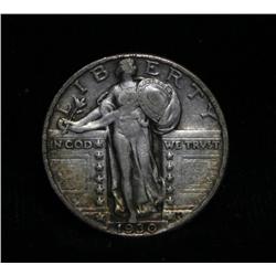 1930-p Standing Liberty 25c Grades xf40