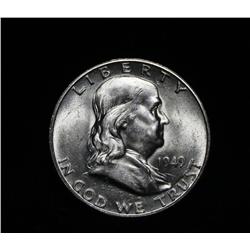 1949-d Franklin Half Dollar Grades Choice Uncirculated ms64