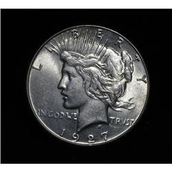 1927-s Peace Dollar Grades Select Uncirculated ms63/ms64  A PQ coin
