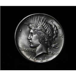 1921-p High Relief Peace Dollar Grades Choice Uncirculated ms64 Strong Strike