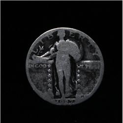1927-d  Standing Liberty 25c   Grades Very Good