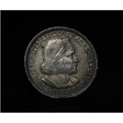 1893 Columbian Exposition Commemorative Half Dollar Grades au58