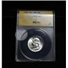 Image 1 : Anacs 1950-p Washington Quarter Graded ms65