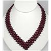 Image 1 : NATURAL AFRICAN GARNET NECKLACE - 449 CTS.