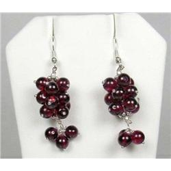 PAIR OF NATURAL AFRICAN GARNET EARRINGS - 55.3 CT. TW