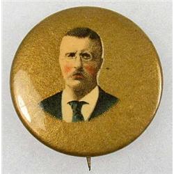 1904 THEODORE ROOSEVELT CAMPAIGN CELLULOID PINBACK BUTTON