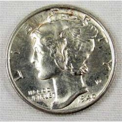 1940 MERCURY DIME - GEM MS66 FB