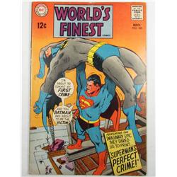 1968 "WORLD'S FINEST" COMIC BOOK NO. 180 W/ BATMAN & SUPERMAN - 12 CENT COVER