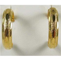 PAIR OF 22K GOLD VERMEIL EARRINGS
