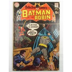 1969 "DETECTIVE COMICS" COMIC BOOK NO. 390 W/ BATMAN & ROBIN - 15 CENT COVER
