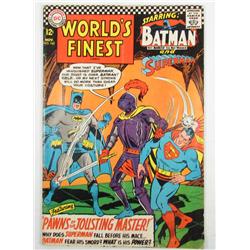 1966 "WORLD'S FINEST" COMIC BOOK NO. 162 W/ BATMAN & SUPERMAN - 12 CENT COVER