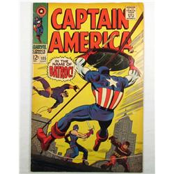 1968 CAPTAIN AMERICA COMIC BOOK NO. 105 - 12 CENT COVER