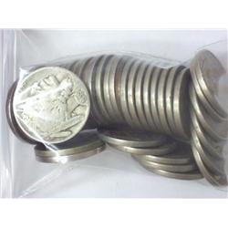 40 ASSORTED 1930'S BUFFALO NICKELS