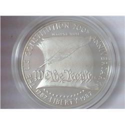 1987 US CONSTITUTION SILVER DOLLAR PF