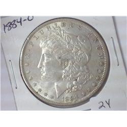 1884-O MORGAN SILVER DOLLAR