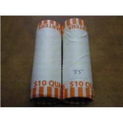 2-ROLLS OF 2003-P/D ALABAMA QUARTERS (UNC)