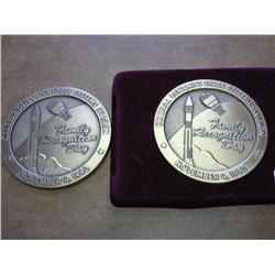 2-SPACE RELATED MEDALS (AS SHOWN)