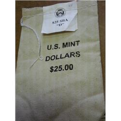 US MINT $25 BAG OF DENVER MINT SBA DOLLARS