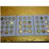 WHITMAN ALBUM OF BARBER 1/2'S, 17 COINS
