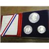 Image 1 : 1976 US BICENTENNIAL SILVER PROOF SET 3 COINS