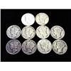 10 ASSORTED MERCURY DIMES (SILVER)