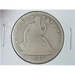 1877 SEATED LIBERTY HALF DOLLAR