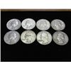 Image 1 : 8 ASSORTED 1960'S WASHINGTON SILVER QUARTERS