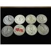 Image 2 : 8 ASSORTED 1960'S WASHINGTON SILVER QUARTERS