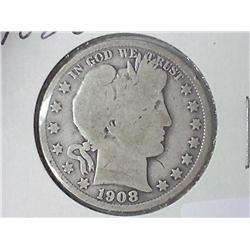 1908-O BARBER HALF DOLLAR