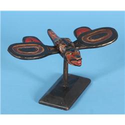 Northwest Coast Finial 8 3/4" W. 6" L.  Good Condition