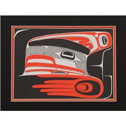 13 Matted Cards Original Design Raven Finned Killer Whale by Robert Davidson 11"x 14"  Excellent Con