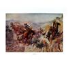 Image 8 : Lot of 7 prints consisting of: A) "The Smoke  Signal" by Frederic Remington. Image size  approx. 16 