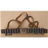 Image 1 : Cartridge belt for 12-bore blackpowder  shotgun shells with U.S. Eagle buckle from  the frontier era