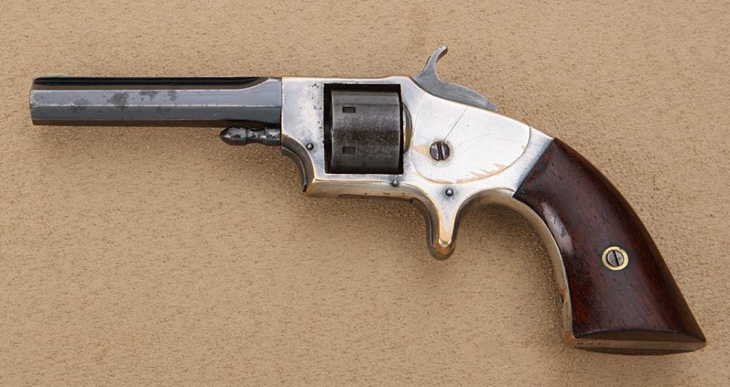 Rollin White seven shot spur trigger revolver, .22 cal., 31/8” barrel
