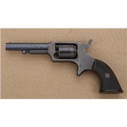 F. D. Bliss spur trigger pocket revolver, .25  cal., 3-1/4” octagon barrel, blue finish,  checkered