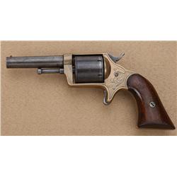 Rare Brooklyn Firearms Co. Pocket revolver,  un-fluted cylinder, square butt,  .32 rimfire  cal., si