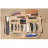 Image 2 : Bonanza lot of approx. 18 folding knives and  misc. small advertisers including  Camillus,Diplomat, 