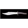 Image 1 : Rare J. Craver Bowie Knife. Approx 11-3/4”  overall, 7-3/8” stylized clip blade. Unusual  scimitar-s