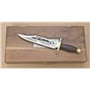 Image 3 : Commemorative Bowie Knife, Republic of Texas  series, showing engraved commemorative motifs  of the 
