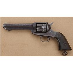 Remington Model 1890 Single Action revolver,  .44-40 cal., 5-1/2” barrel, blue finish,  checkered ha