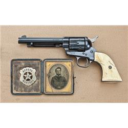 Colt Single Action Army revolver, serial  #123830. Along with Deputy U.S. Marshal  Badge, Tie Pin, a